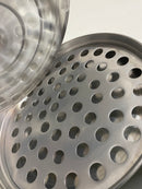 Bandeja Para Santa Ceia Grande Prateada Com 56 Cálices