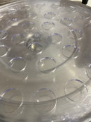 Bandeja Para Santa Ceia Grande Prateada Com 56 Cálices